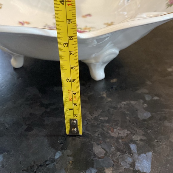 Ceramic vintage large footed fruit bowl - Picture 7 of 7